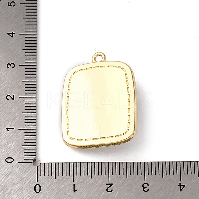 Light Gold Tone Alloy Enamel Pendants ENAM-B028-37KCG-01A-1