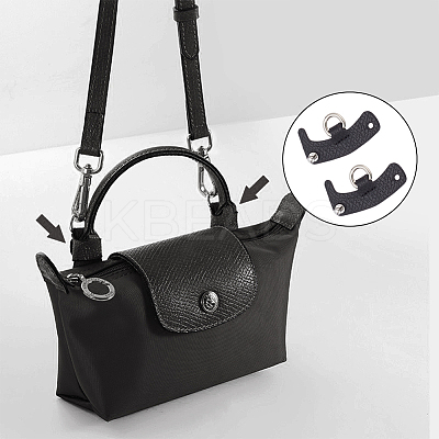 Leather Bag Handles & Undamaged Bag Triangle Buckle Connector FIND-WH0191-12B-1