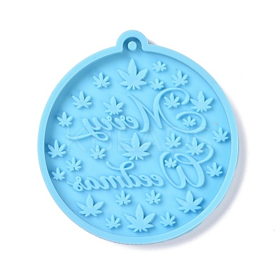 Christmas Ball with Snowflake Pendant Silicone Molds DIY-K051-18-1