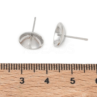 Brass Stud Earring Findings KK-A300-29D-P-1