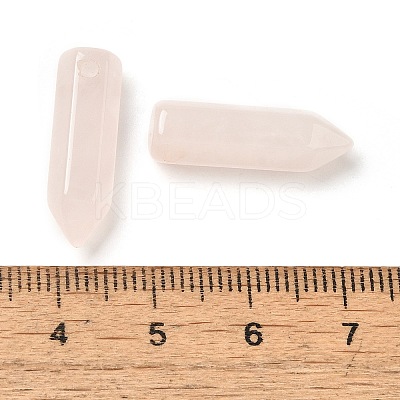 Natural Rose Quartz Pointed Pendants G-C158-05M-1