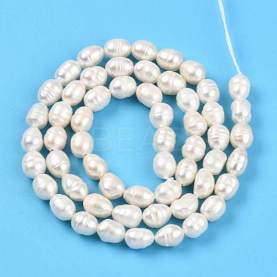 Natural Cultured Freshwater Pearl Beads Strands PEAR-N012-05Y-1
