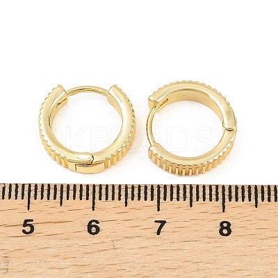 Brass Hoop Earrings EJEW-D348-22G-1