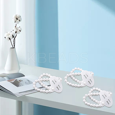 12Pcs 2 Styles Plastic Imitation Pearl Stretch Bracelets BJEW-GF0001-02-1