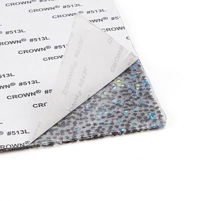 Glitter Resin Hotfix Rhinestone(Adhesive On The Back) DIY-WH0166-23D-1