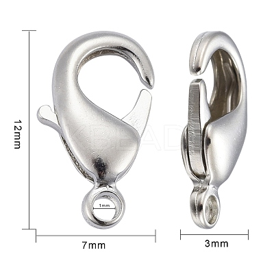 Brass Lobster Claw Clasps KK-902-N-1