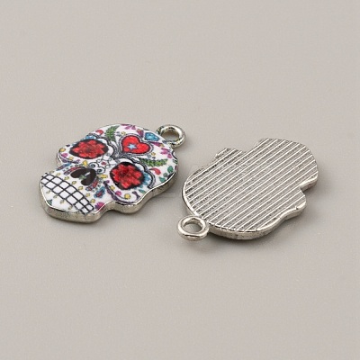 Alloy Enamel Pendants FIND-CJC0015-09F-1