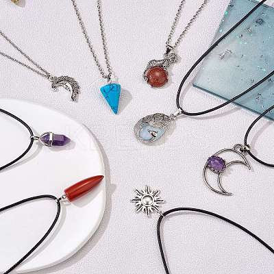 DIY Gemstone Necklace Making Kit DIY-SZ0009-42-1