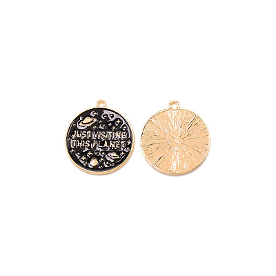 Zinc Alloy Enamel Pendants LS-ENAM-CJC0010-13KCG-1