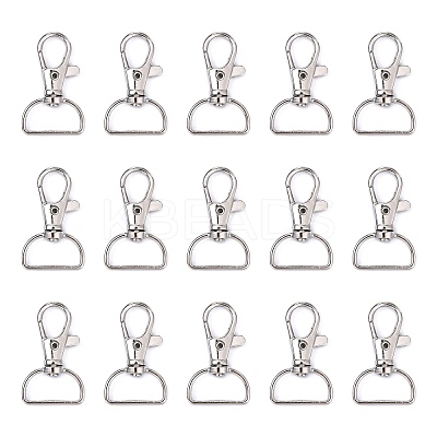 Iron Swivel Lobster Claw Clasps X-IFIN-C051-1-1