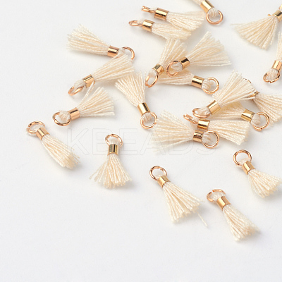 Polycotton(Polyester Cotton) Tassel Pendant Decorations X-OCOR-S102-19-1