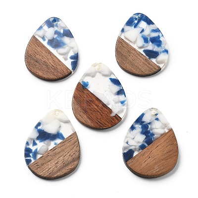 Resin and Walnut Pendants FIND-R051-04D-1
