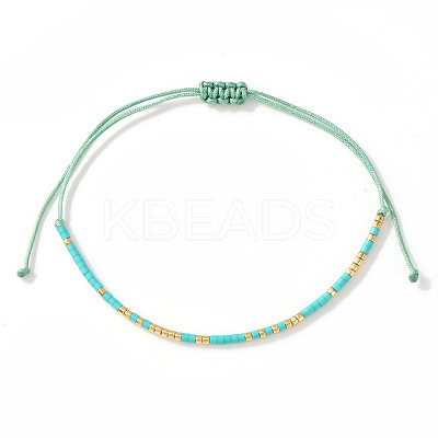 Bohemian Glass Seed Bead Braided Bead Bracelets ML0105-3-1