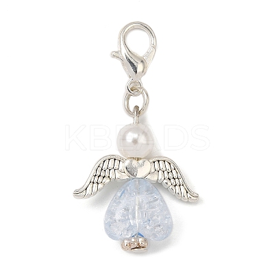 Angel Acrylic Pendant Decorations HJEW-JM03582-1