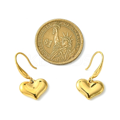 304 Stainless Steel Heart Dangle Earrings for Women LS-EJEW-G417-02G-1
