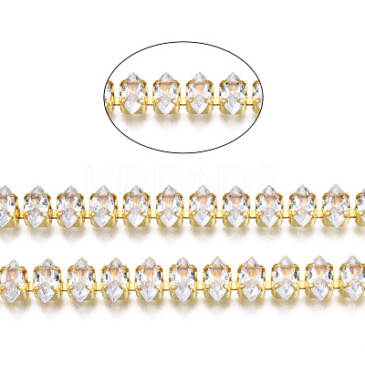 Horse Eye Cubic Zirconia Strass Chains CHC-N020-08-1