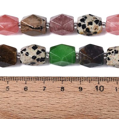 Natural & Synthetic Gemstone Beads Strands G-Q608-11-1