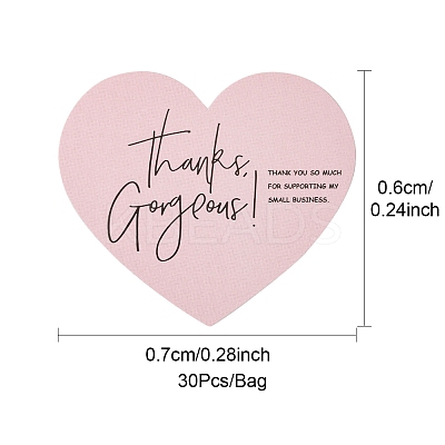 1 Bag Coated Paper Thank You Greeting Card DIY-FS0007-87-1