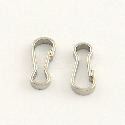 Tarnish Resistant 304 Stainless Steel Keychain Clasp Findings STAS-R063-59-1