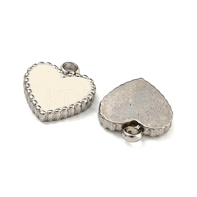 Fashion 304 Stainless Steel Enamel Pendants STAS-Z009-08P-1