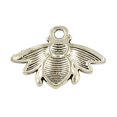 Tibetan Style Alloy Bees Pendants LS-TIBEP-2902-AS-NR-1
