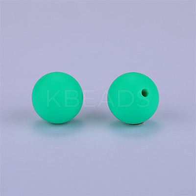 Round Silicone Focal Beads SI-JX0046A-30-1
