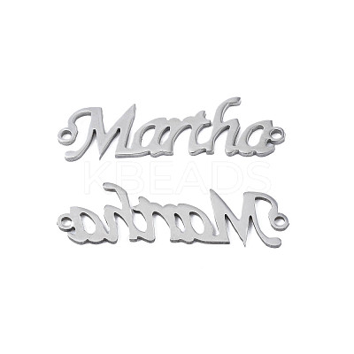Non-Tarnish 304 Stainless Steel Connector Charms STAS-N095-126-1