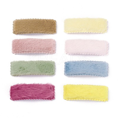 Tarnish Resistant Plush Snap Hair Clips PHAR-P004-05-1