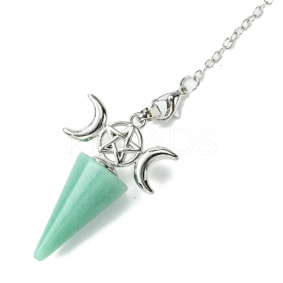 Natural Green Aventurine Cone Dowsing Pendulum Big Pendants G-C114-01P-19-1