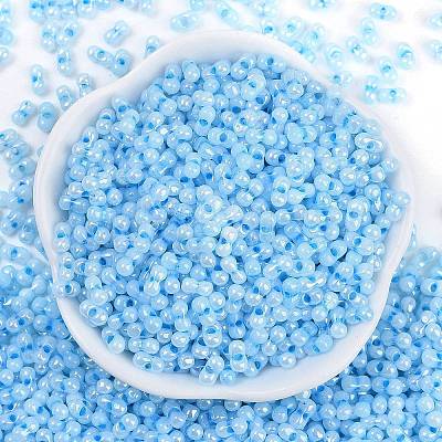 Lustered Glass Seed Beads SEED-K010-04B-1
