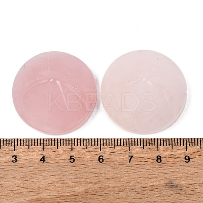 Natural Rose Quartz Cabochons G-Q184-01E-1