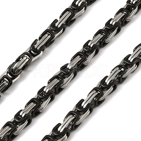 201 Stainless Steel Byzantine Chains SA-E001-14BP-06-1