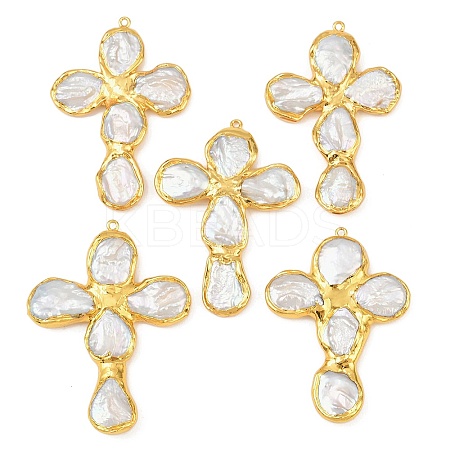 Natura Keshi Pearl Big Pendants KK-H516-26G-1