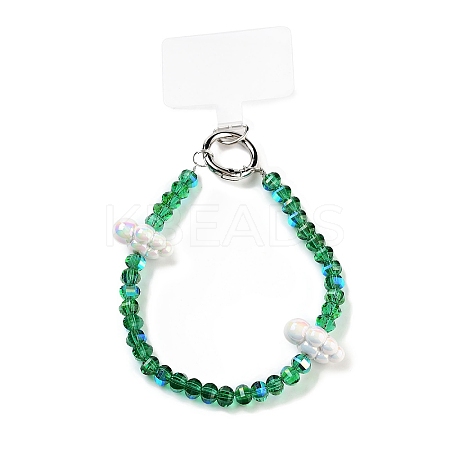 Alloy & Glass & Acrylic Beads Mobile Straps AJEW-H153-02P-08-1