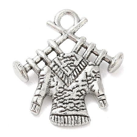 Tibetan Style Zinc Alloy Pendants TIBEP-R334-128AS-RS-1