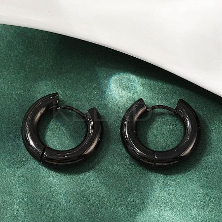202 Stainless Steel Polishing Hoop Earrings EJEW-M106-02EB-03-1