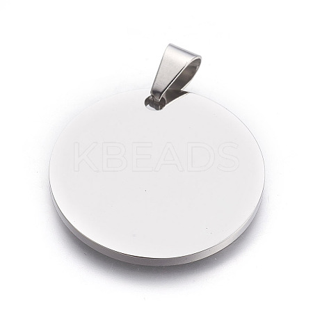 Tarnish Resistant 304 Stainless Steel Stamping Blank Tag Pendants LS-STAS-L218-03P-1