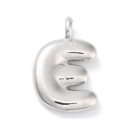 Rack Plating Brass Balloon Letter Pendants X-KK-C050-01P-E-1