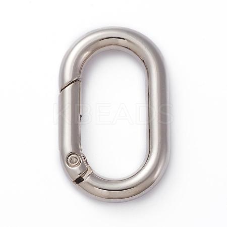 Electroplated Alloy Keychain Clasps PALLOY-G260-01P-1