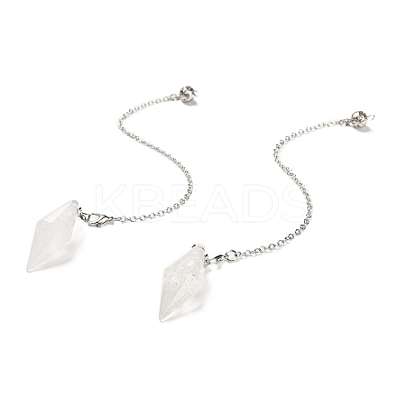 Natural Quartz Crystal Pointed Dowsing Pendulums G-F763-05P-09-1