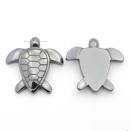 Non-magnetic Synthetic Hematite Pendants G-N0050-08-1