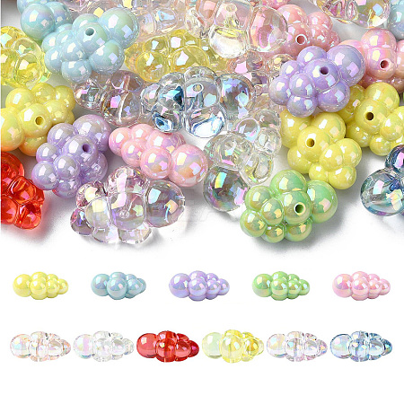 50Pcs Acrylic Beads OACR-CJ0002-12-1
