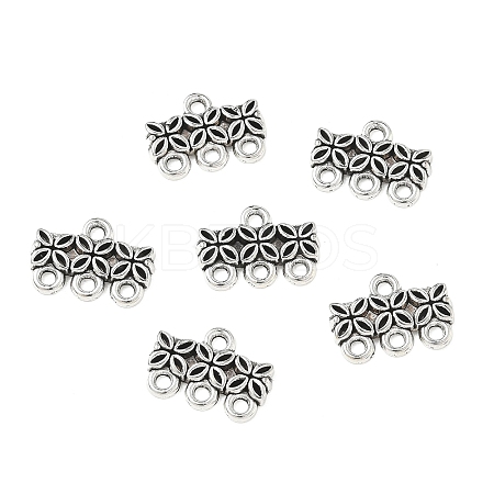 Tibetan Style Zinc Alloy Chandelier Components Links PALLOY-WH0088-15AS-1