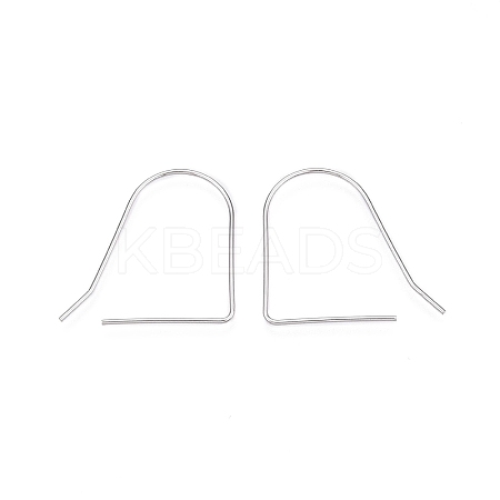 Anti-Tarnish Rhodium Plated 925 Sterling Silver Earring Hooks STER-N016-33P-1