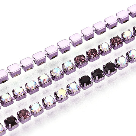 Iron Rhinestone Cup Chains CH-T007-02A-04-1