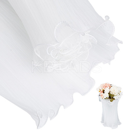 Polyester Flower Bouquet Wrapping Mesh Paper ORIB-WH0002-05A-1