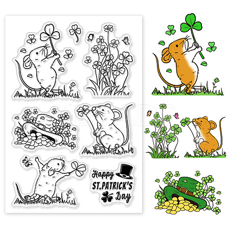 Custom PVC Plastic Clear Stamps DIY-WH0618-0133-1