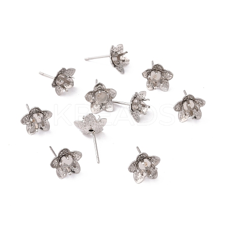 Tarnish Resistant 304 Stainless Steel Ear Stud Findings STAS-P198-27-1