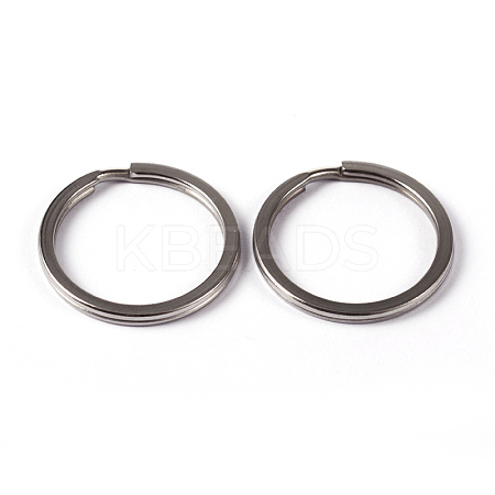 Tarnish Resistant 304 Stainless Steel Split Key Rings X-STAS-L176-20-1