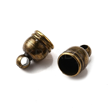 Brass Cord Ends KK-D217-9x6-AB-NF-1